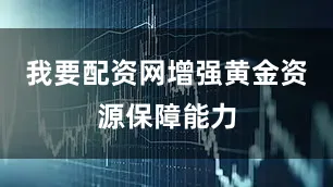 我要配资网增强黄金资源保障能力